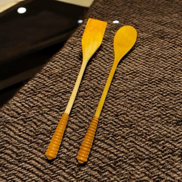 Wooden Cooking Utensil Set, Wooden Spoon, wooden spatula, wooden salad Tosser - Picture 1 of 8